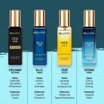 ⁦مجموعة هدايا عطور فاخرة للرجال من بيلافيتا | تتضمن عطر عود جولد واوشن وبي ال يو والرئيس التنفيذي للرجال | عطر كولونيا يدوم طويلا | عطر عود للرجال | مجموعة عطور فاخرة - 4 × 20 مل⁩ - الصورة ⁦2⁩