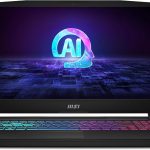 MSI لابتوب العاب كاتانا A15 AI 15.6 انش 165Hz QHD للالعاب، رايزن 9-8945HS، انفيديا جيفورس RTX 4070، 32GB DDR5، 1TB NVMe SSD، كولر بوست 5، ويندوز 11: اسود B8VG-450US
