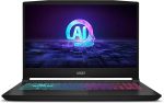 MSI لابتوب العاب كاتانا A15 AI 15.6 انش 165Hz QHD للالعاب، رايزن 9-8945HS، انفيديا جيفورس RTX 4070، 32GB DDR5، 1TB NVMe SSD، كولر بوست 5، ويندوز 11: اسود B8VG-450US