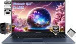 اسس لابتوب فيفو بوك رفيع 14 انش FHD، احدث 10 نوى i5-1334U، بطاقة رسومات انتل UHD، USB C، كاميرا ويب، موديل 2025، ويندوز 11 (R7 7730U)