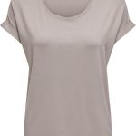 بلوزة اونلموستر باكمام قصيرة وقبة دائرية