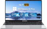 لابتوب العاب 14 انش من فونيت، لابتوب 2025 ويندوز 11 برو، 8GB RAM 256GB SSD، معالج انتل الجيل 11 N5095 (حتى 2.9GHz)، FHD 1920×1080، بلوتوث 4.2