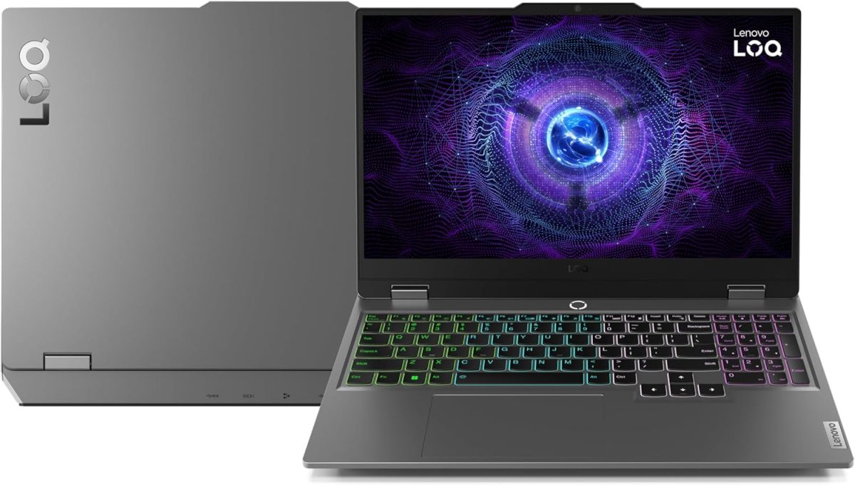 لينوفو لابتوب العاب ال او كيو بشاشة FHD مقاس 15 انش ومعالج انتل I7-13650HX، ذاكرة RAM 24GB، هارد SSD 512GB، انفيديا 6GB 4050، ويندوز 11، كيبورد انجليزي-عربي، رمادي - [83DV00R9AX]