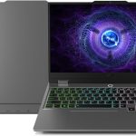 لينوفو لابتوب العاب ال او كيو بشاشة FHD مقاس 15 انش ومعالج انتل I7-13650HX، ذاكرة RAM 24GB، هارد SSD 512GB، انفيديا 6GB 4050، ويندوز 11، كيبورد انجليزي-عربي، رمادي - [83DV00R9AX]
