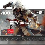 لابتوب العاب 2025 بمعالج AMD رايزن 7 5700U (8C/16T حتى 4.5GHz)، شاشة FHD 16.1 انش مع كيبورد باضاءة خلفية، ذاكرة RAM 16GB وSSD 512GB، واي فاي 6، HDMI 1.4، USB3.2، نوع C، بطارية 53Wh