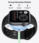 ⁦تيمدان شاحن ساعة ابل، كيبل USB C 3 في 2 لشاحن ايفون 16/نوع سي/لايتنينج، سلك كابل شحن متعدد، اساسيات السفر المحمولة مصمم لساعة اي ووتش الترا/اس اي/10-1 وايفون 16-12-4 قدم، اخضر⁩ - الصورة ⁦5⁩