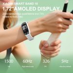 ⁦Xiaomi Smart Band 10-1.72 AMOLED Display with 1500 Nits, Sleep and Heart Rate Monitor, 5ATM Waterproof, 21 Days Battery Life, 60 Hz Refresh Frequency, 150+ Modes⁩ - الصورة ⁦2⁩