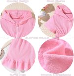 ⁦MINIFEIKO Toddler Girls Swim Cover Up⁩ - الصورة ⁦4⁩