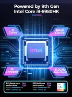 ⁦لابتوب العاب من توبغرو، شاشة 16 انش FHD 60Hz، كور i9-9980HK/ جيفورس GTX1650 (8C/16T، حتى 5.0Ghz)، لابتوب اعمال 32GB DDR4 RAM، 1TB PCIe3.0 SSD/HDMI/كاميرا ويب/كيبورد باضاءة خلفية/واي فاي 6/ويندوز 11⁩ - الصورة ⁦8⁩