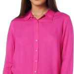 أمازون براند - سيمبول بلوزة سادة بقصة عادية للنساء