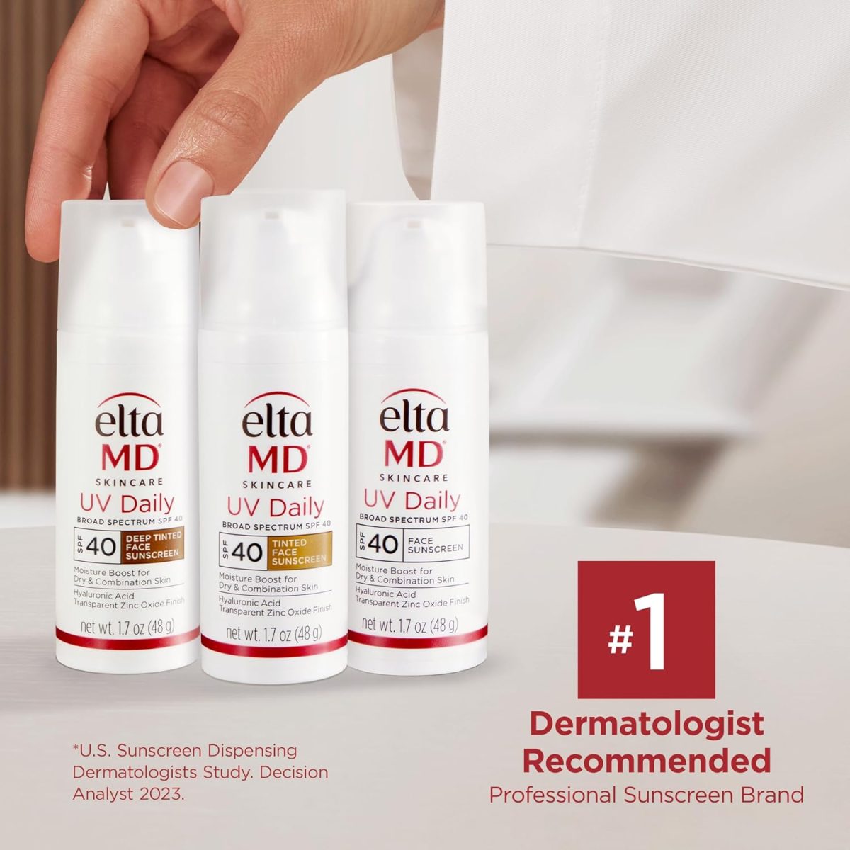 ⁦العنوان: كريم حماية من أشعة الشمس فوق البنفسجية للاستخدام اليومي للبشرة الجافة SPF 40 من EltaMD 7 أونصة⁩ - الصورة ⁦3⁩