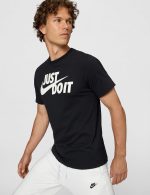 ⁦تيشيرت رياضي سووش للرجال مطبوع عليه Just Do It من نايك (عبوة من قطعة واحدة)⁩ - الصورة ⁦5⁩