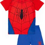 مارفيل طقم بيجامة للاولاد من افينجرز | طقم بيجاما مكون من تي شيرت وشورت للاطفال | زي نوم | بيجامة كاملة بنمط البطل الخارق للاطفال | ملابس مريحة مريحة