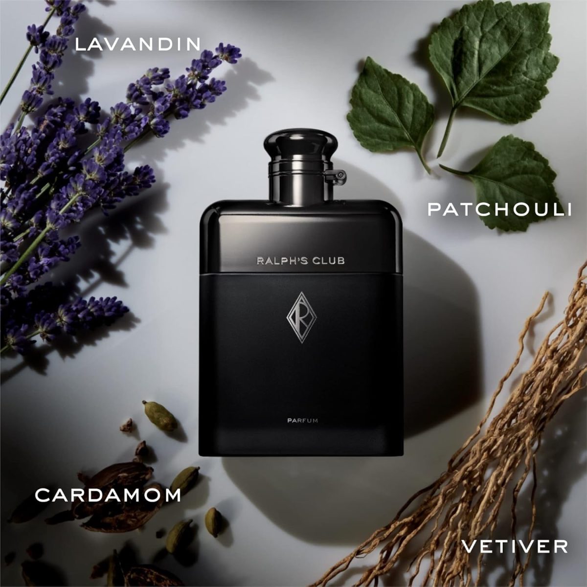 ⁦عطر رالف لورين - عطر - كولونيا للرجال - خشبي وعنبري - مع اللافاندين ونجيل الهند والهال والباتشولي - عطر مكثف - 3.4 اونصة سائلة، رمادي⁩ - الصورة ⁦2⁩