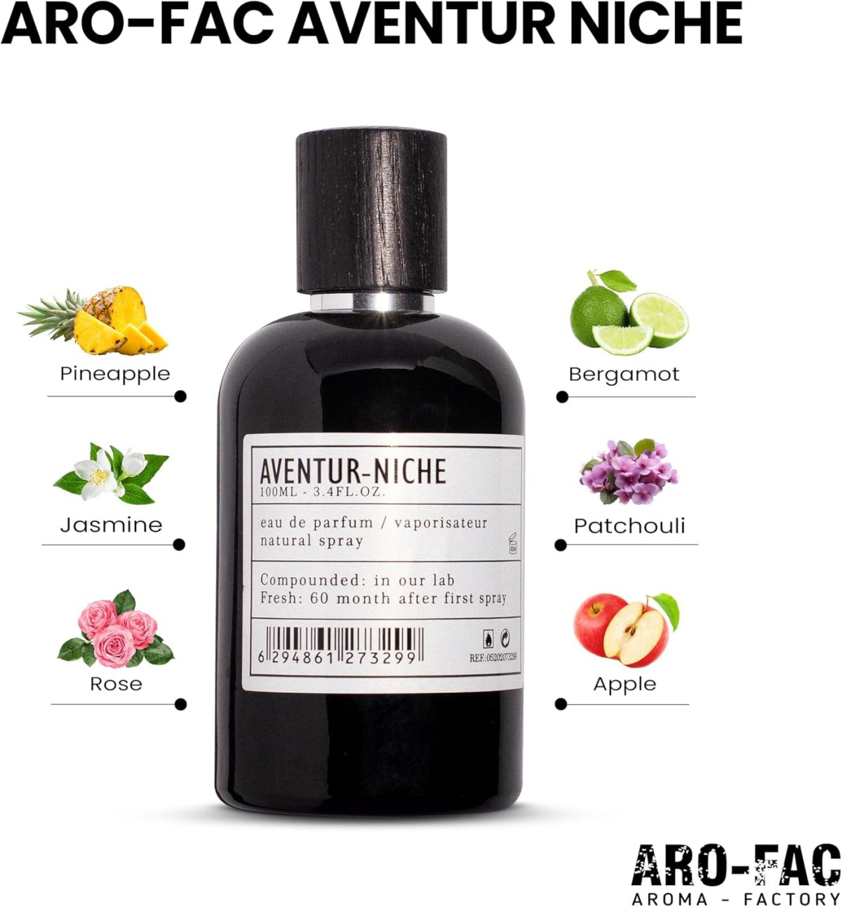 ⁦عطر ارو فاك من ايه ام دي بيرفيومز افينتور نيش للجنسين - هدية للنساء والرجال - او دي بارفان يدوم طويلا 100 مل⁩ - الصورة ⁦3⁩