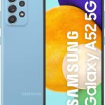 سامسونج هاتف ذكي جالكسي A52 شبكة الجيل الخامس 5G ثنائي شرائح الاتصال بنظام اندرويد - ازرق رائع (اصدار المملكة المتحدة)