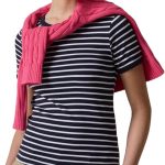 OVS تيشرت مخطط من القطن المرن للنساء