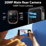 ⁦يوليفون جوال باور ارمور 14 برو، 10000mAh، ذاكرة RAM 8GB وروم 128GB، شحن لاسلكي، اندرويد 12، شريحة اتصال 4G، مقاوم للماء IP68/69K، التعرف على الوجه+بصمة ان اف سي، اصدار المملكة المتحدة⁩ - الصورة ⁦7⁩