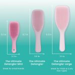 ⁦تانجل تيزر اداة فك تشابك الشعر ويت لارج بينك/بينك⁩ - الصورة ⁦5⁩