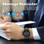 ⁦فيليكو ساعة ذكية للرجال بشاشة لمس كاملة 1.3 انش بتصنيف IP67 لمقاومة المياه والغبار من الستانلس ستيل لتتبع النشاط واللياقة البدنية⁩ - الصورة ⁦7⁩