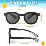 هيفوت نظارات شمسية مستقطبة للاطفال الاولاد والبنات، حماية من الاشعة فوق البنفسجية 400، نظارات شمسية مطاطية للاطفال، اطار مرن من المطاط الحراري المرن للاطفال من عمر 3-10 سنوات