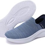 حذاء مشي للرجال والنساء، حذاء رياضي خفيف الوزن سهل الارتداء للجري والتنس واللياقة البدنية، حذاء رياضي خفيف الوزن وجيد التهوية بنعل ناعم