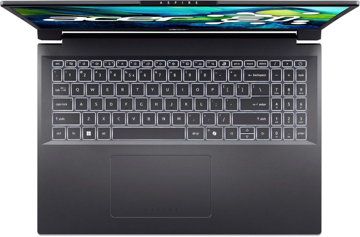 ⁦ايسر لابتوب اسباير 16 ايه اي ريدي | شاشة 16 انش WUXGA 1920×1200 IPS | معالج انتل كور الترا 7 155U | رسومات انتل | 32GB LPDDR5X | 1TB جيل 4 SSD | واي فاي 6E | ويندوز 11 هوم | A16-71M-767Z⁩ - الصورة ⁦5⁩