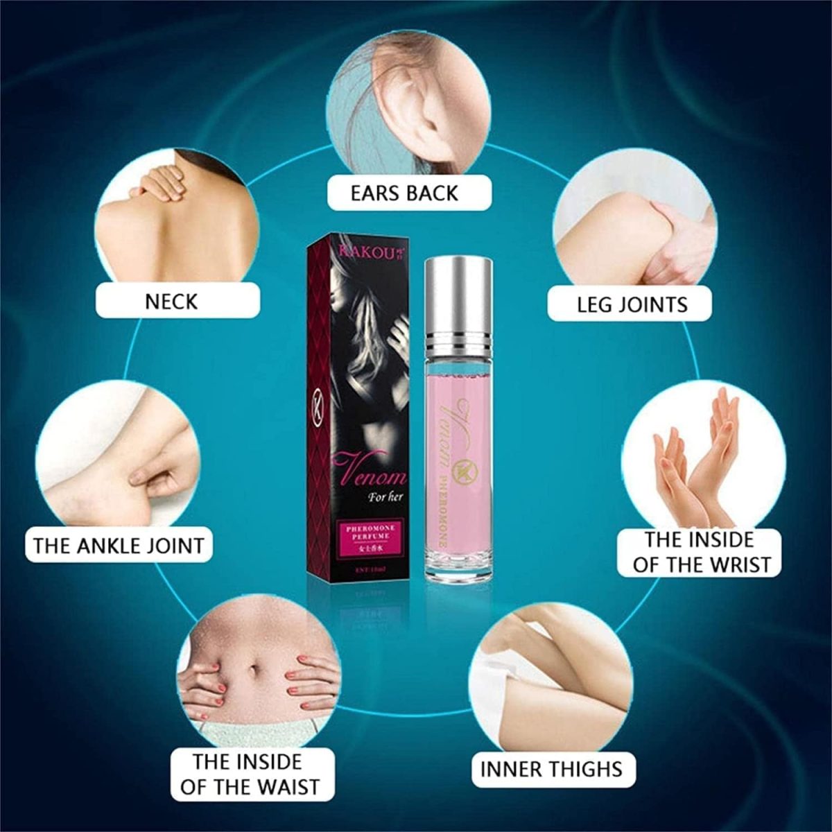 ⁦كاستويف عطور فيرومون للنساء، عطر فرمون يجذب الرجال، عطر يدوم طويلا، يزيد من الثقة بالنفس للنساء (عبوة من قطعتين)⁩ - الصورة ⁦4⁩