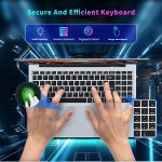 ⁦لابتوب العاب 16 انش، انتل سيليرون N100 (حتى 3.4GHZ) ويندوز 11 برو للالعاب 16GB 1TB SSD، لابتوب تقليدي، شاشة FHD 1920x1200، فتح بصمة الاصبع، كيبورد باضاءة خلفية، نتبوك⁩ - الصورة ⁦4⁩