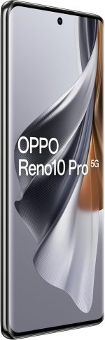 ⁦اوبو هاتف ذكي رينو 10 برو ثنائي شرائح الاتصال بذاكرة روم 256GB وذاكرة RAM 12GB (جي اس ام فقط | بدون سي دي ام ايه) هاتف ذكي 5G مفتوح من المصنع (رمادي فضي) - اصدار عالمي⁩ - الصورة ⁦4⁩