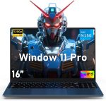 لابتوب العاب 16 انش 2025، 16GB RAM 1TB SSD، معالج N150 (حتى 3.6GHz)، FHD 1920×1200، فتح 180 درجة، اضاءة خلفية، BT4 WIFI5، ويندوز 11 برو، 6000mAh/46.2Wh، كحلي