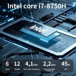 ⁦لابتوب العاب 16.1 انش FHD من نيوبيهير، انتل كور i7-8750H، ذاكرة RAM 32GB، ذاكرة مستديمة SSD 1TB، GTX 1050 4GB، ويندوز 11 برو، كيبورد باضاءة خلفية⁩ - الصورة ⁦2⁩