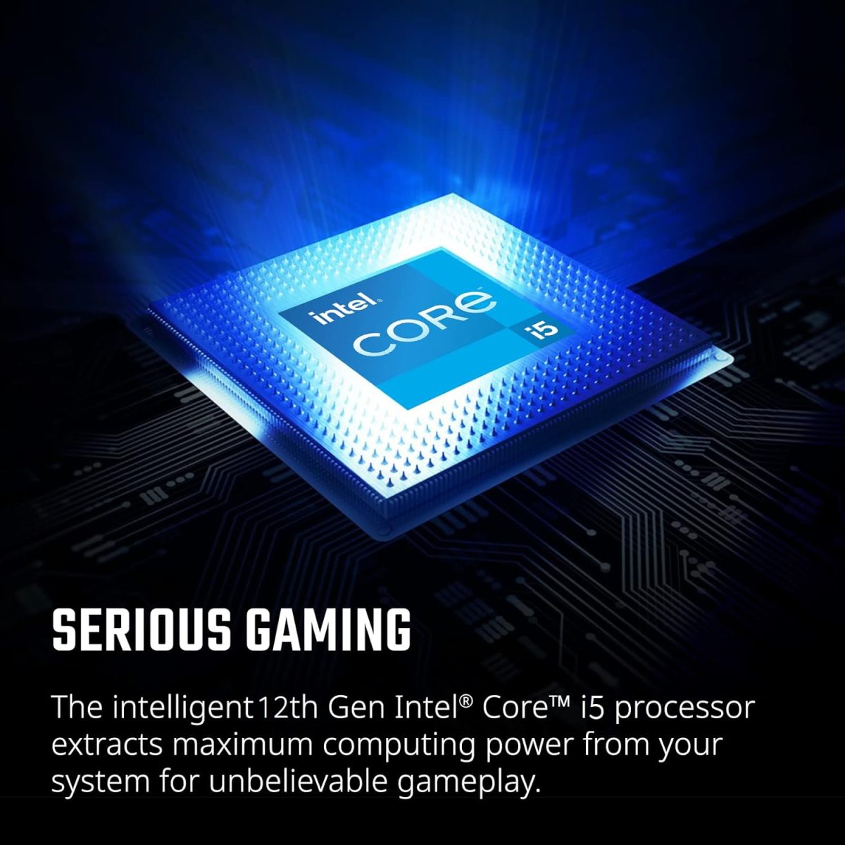 ⁦ايسر لابتوب العاب نيترو 5 الجيل 12 انتل كور i5-12500H / 16GB RAM / 512GB SSD / 4GB انفيديا جيفورس RTX 3050 Ti GPU / شاشة 15.6 انش FHD 144Hz IPS / ويندوز 11 هوم / اسود اوبسيديان وكيبورد انجليزي⁩ - الصورة ⁦2⁩