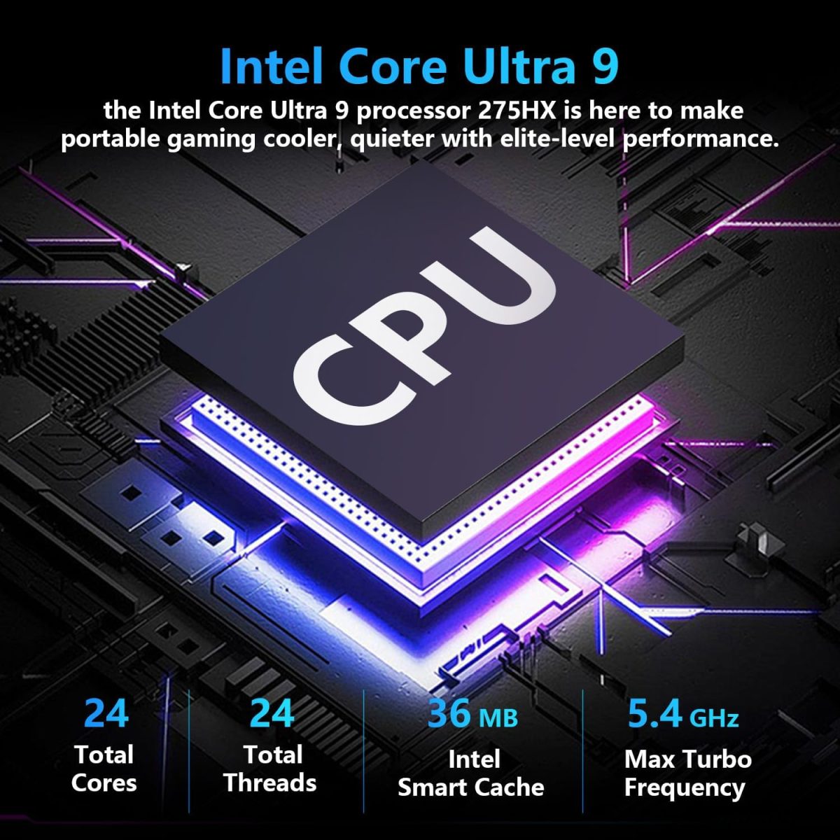 ⁦MSI لابتوب العاب فيكتور 16 HX RTX 5080 16 انش QHD+ 240Hz الترا 9 275HX (افضل من i9-14900HX)، انفيديا جيفورس RTX 5080 AI برو، 64GB DDR5، 4TB SSD، اضاءة خلفية RGB، حزمة مع مبرد قابل للطي⁩ - الصورة ⁦4⁩