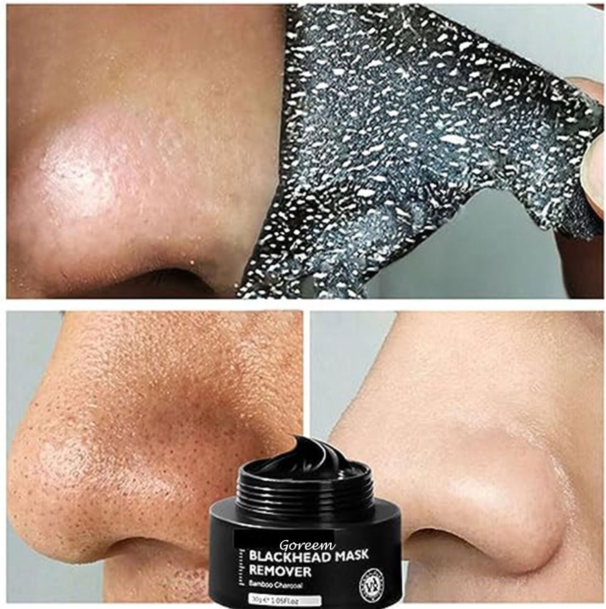 ⁦Goreem Deep cleaning Remove blackhead acne Pore cleaning Improve rough skin Bamboo Charcoal Blackhead Mask 30g⁩ - الصورة ⁦3⁩