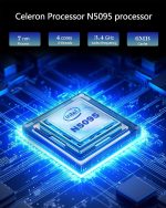 ⁦لابتوب ان بي في سي اكس اس دي 17 انش ويندوز 11.8GB RAM 512GB SSD معالج سيليرون رباعي النواة (حتى 2.9GHz)، شاشة IPS FHD مع منفذ نوع C وواي فاي وUSB 3.0⁩ - الصورة ⁦2⁩
