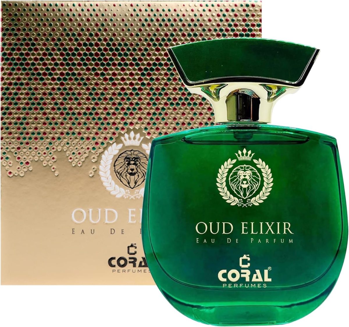 ⁦عطر كورال عود اليكسير للجنسين - 100 مل | او دي بارفان | عطر فاخر يدوم طويلا | عطر العود الأنيق والحسي | رائحة الفواكه والزهور الغريبة | مثالي للهدايا⁩ - الصورة ⁦5⁩