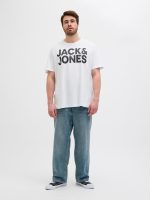 ⁦JACK & JONES Men's O-Neck Plus Size T-Shirt⁩ - الصورة ⁦5⁩