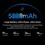 ⁦اونر هاتف ذكي 70 لايت ثنائي شرائح الاتصال بذاكرة روم 128GB وذاكرة RAM 4GB (جي اس ام فقط | بدون سي دي ام ايه) هاتف ذكي 5G مفتوح من المصنع (اسود ميدنايت) - اصدار عالمي⁩ - الصورة ⁦4⁩