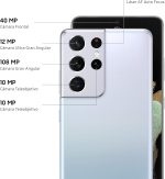 ⁦سامسونج جالكسي اس 21 الترا (5G SM-G998B/DS 512GB ذاكرة RAM 16GB، لون فضي فانتوم)⁩ - الصورة ⁦5⁩