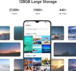 ⁦اونر هاتف ذكي 70 لايت ثنائي شرائح الاتصال بذاكرة روم 128GB وذاكرة RAM 4GB (جي اس ام فقط | بدون سي دي ام ايه) هاتف ذكي 5G مفتوح من المصنع (اسود ميدنايت) - اصدار عالمي⁩ - الصورة ⁦5⁩
