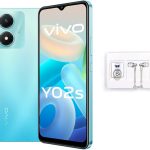 فيفو Y02s 4G ثنائي شرائح الاتصال (ازرق نابض بالحياة، 3GB RAM، 32GB) كاميرا خلفية 8MP | بطارية 5000mAh | تربو متعدد 5.5 | ضمان 12 شهر + سماعات اذن + حامل حلقي
