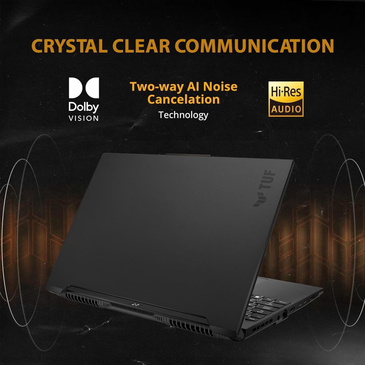 ⁦اسس لابتوب العاب تي يو اف A16 - AMD رايزن 7 7735HS - RX7700S بيت RTX 3060-16 WUXGA 165Hz - كيبورد باضاءة خلفية RGB - ثاندربولت 4 - كاميرا ويب - كيبل HDMI - 2024 (32GB RAM | 2TB PCIe SSD)⁩ - الصورة ⁦9⁩