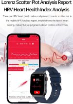 ⁦ساعة ذكية لقياس نسبة السكر في الدم من اومانا، ساعة رياضية رقمية لقياس ضغط الدم ودرجة حرارة الجسم، مقاومة للماء لتتبع اللياقة البدنية للرجال والنساء (اسود)⁩ - الصورة ⁦7⁩