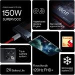 ⁦ون بلس 10T 8GB 128GB مون ستون اسود - النسخة العالمية⁩ - الصورة ⁦6⁩