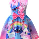 فستان كاجوال صيفي للفتيات الصغيرات مزين بالزهور وربطة عنق مزدوجة لحفلات الزفاف وحفلات الشمس للاطفال