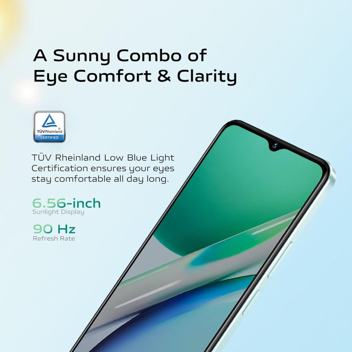⁦فيفو واي 18 4G (بني موكا، ذاكرة RAM 6+6GB، 128GB) | شاشة 6.56 انش | 90Hz | كاميرا خلفية 50MP | وضع ليلي فائق | مقاومة للغبار والماء IP54 | توسيع ذاكرة 1TB |⁩ - الصورة ⁦4⁩