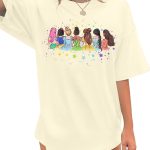 يونيكوان قميص سحري للنساء: تي شيرت ماجيك كينجدوم قميص الأميرة عطلة العائلة تي شيرت رحلة