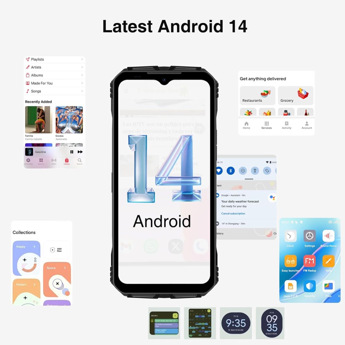 ⁦دوجي جوال في ماكس بلس (2024) 5G متين 22000mAh 36GB+512GB اندرويد 14، رؤية ليلية 200MP+32MP+20MP، شاشة IPS FHD+120Hz، مقاوم للماء IP68/IP69K، NFC/OTG⁩ - الصورة ⁦3⁩