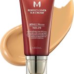 كريم BB المثالي كوفر من شركة ميشا إم مع عامل حماية من الشمس 42 PA+++(#29 لون بيج الكراميل)، معتمد من كود أمازون، 50 مل، إخفاء العيوب والهالات السوداء، حماية من الأشعة فوق البنفسجية